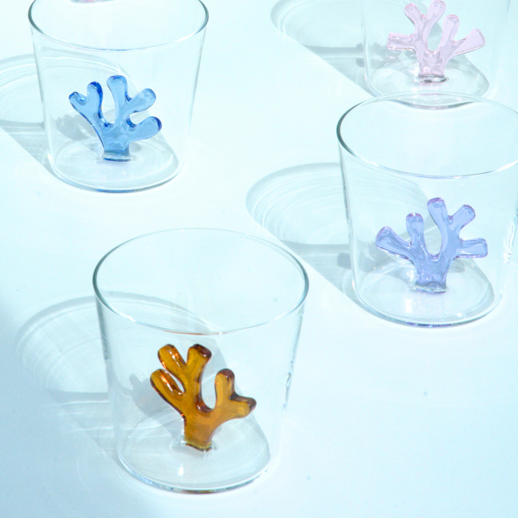 Sprezz Colored Tumbler Glasses | Mix & Match Pastel Drinking Glass Set