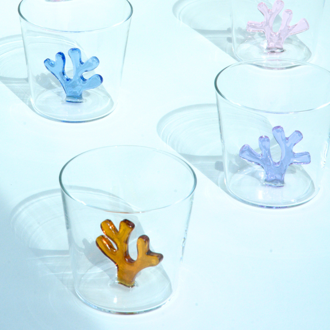 Sprezz Colored Tumbler Glasses – Set of Mix & Match Pastel Drinkware