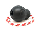 USA-K9 Magnum Skull by SodaPup black rubber dog chew toy and treat dispenser made in the USA for extreme chewers and dogs approximately 30 to 65 pounds.