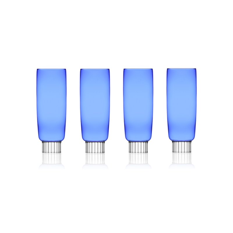 Sprezz Champagne Flutes | Modern Colored Glassware Featured by Domino