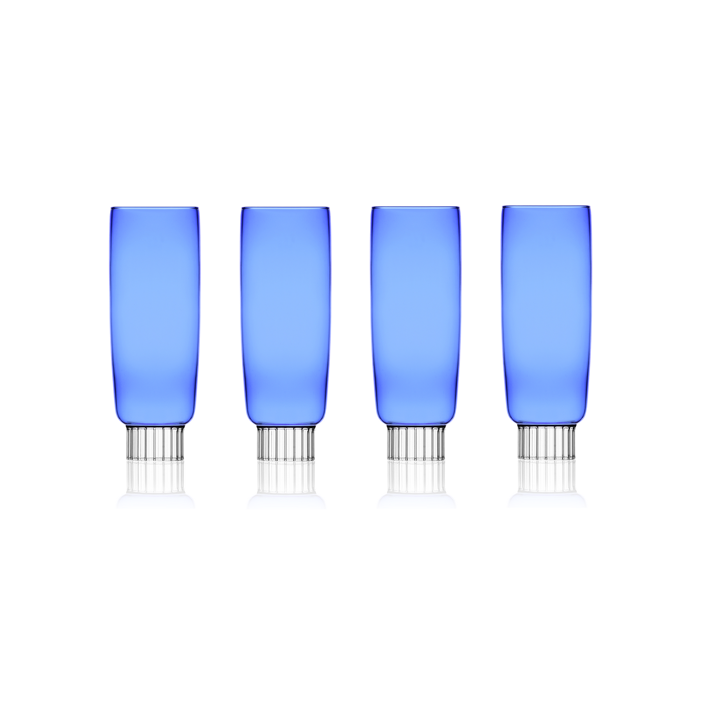 Sprezz Champagne Flutes – Modern Colorful Glassware Featured by Domino