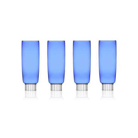 Sprezz Champagne Flutes – Modern Colorful Glassware Featured by Domino