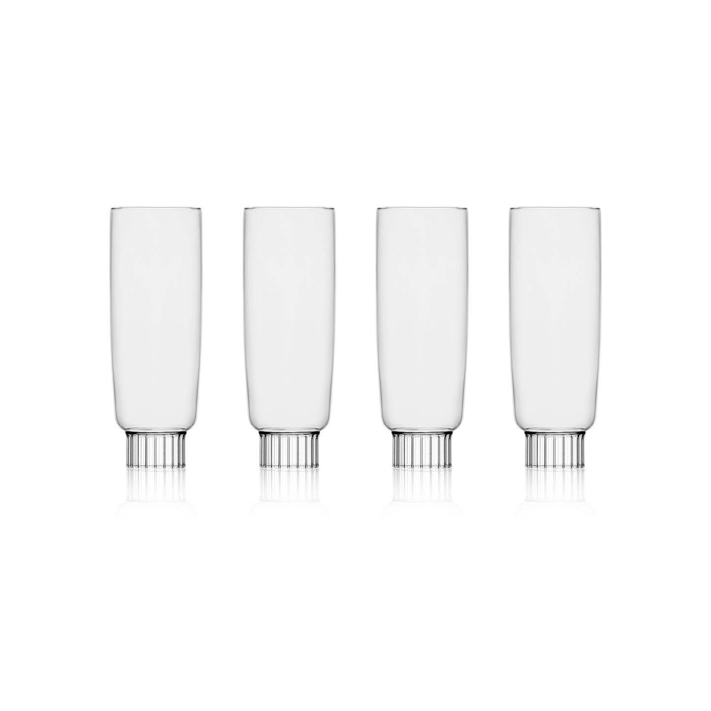 Sprezz Champagne Flutes – Modern Colorful Glassware Featured by Domino