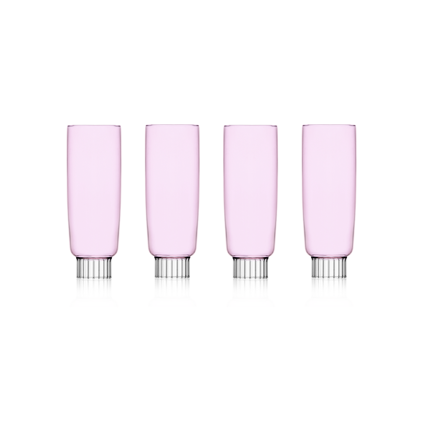 Sprezz Champagne Flutes – Modern Colorful Glassware Featured by Domino