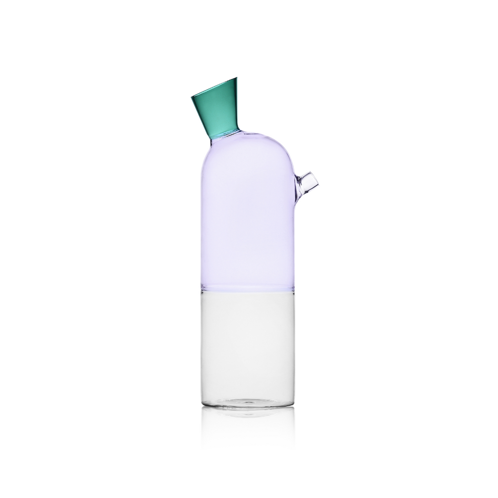 Sprezz Pastel Carafe | Handblown Borosilicate Glass Pitcher Featured by Architectural Digest