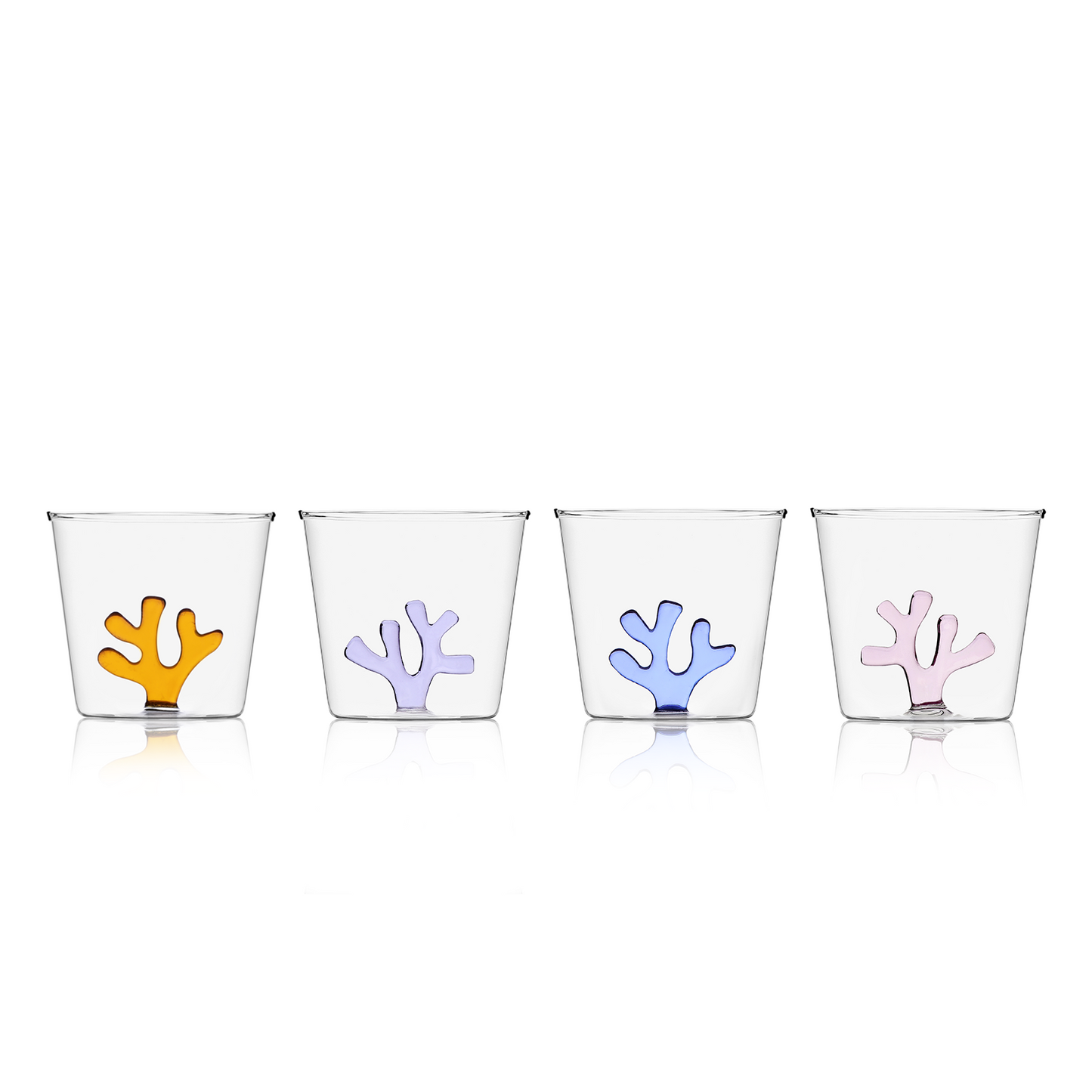 Sprezz Colored Tumbler Glasses – Set of Mix & Match Pastel Drinkware