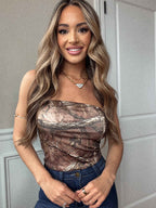 Can't Be Tamed Bandeau Top in Camouflage