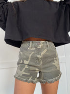 Off-Duty Camo Shorts | Women's High Waisted Camouflage Shorts