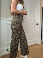 Raven High Rise Cropped Wide Leg Denim Pants – Raw Hem