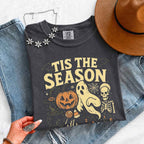 ’Tis The Season Halloween Comfort Colors T-shirt featuring a festive spooky-season graphic on a relaxed garment-dyed cotton tee in Pepper