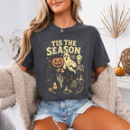 ’Tis The Season Halloween Comfort Colors T-shirt featuring a festive spooky-season graphic on a relaxed garment-dyed cotton tee in Pepper