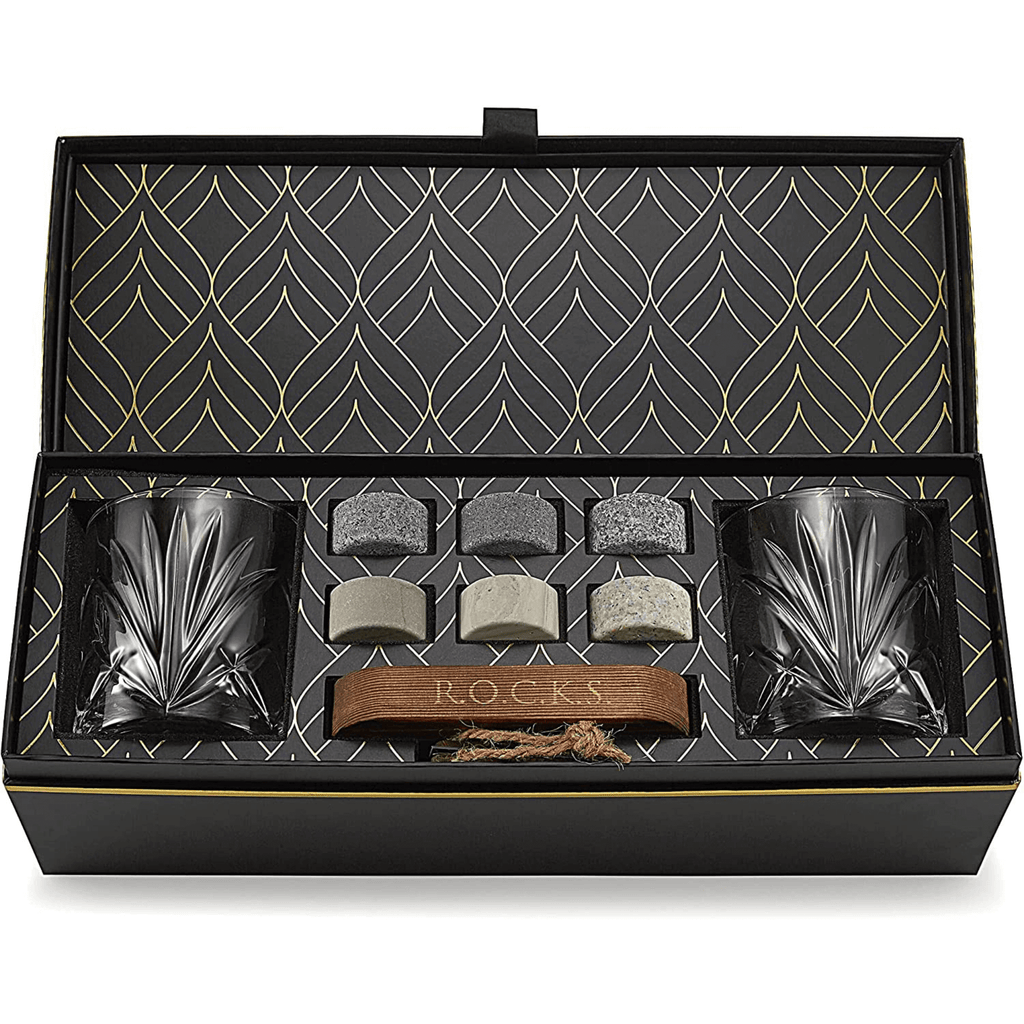 The Connoisseur's Set - Whiskey Gift Set with Palm Glasses