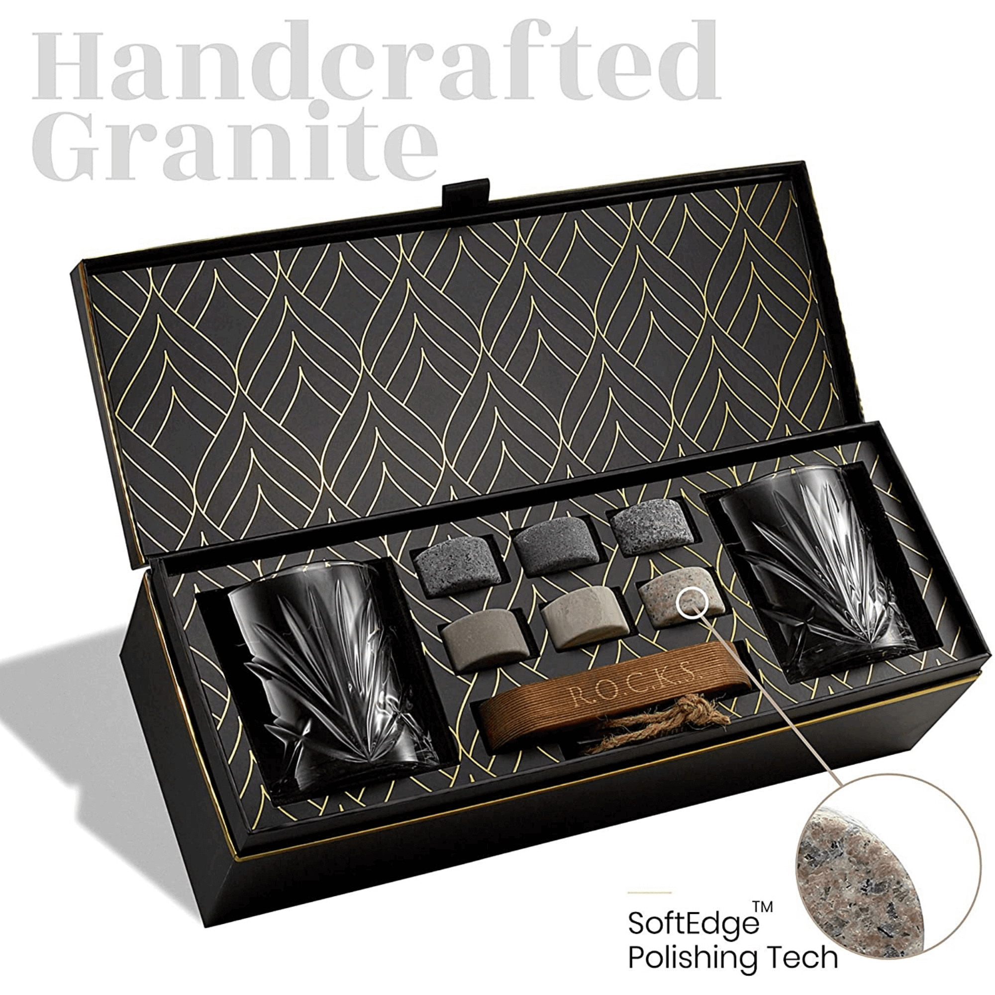 The Connoisseur's Set - Whiskey Gift Set with Palm Glasses