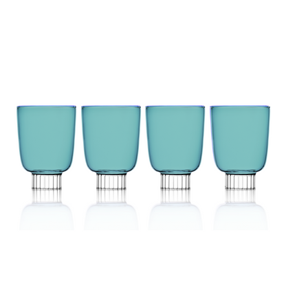 Stemless Wine Glasses – Modern Colored Drinkware Set Featured by Forbes