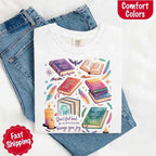 Velaris Comfort Colors T-shirt featuring a fantasy-inspired book lover graphic with magical celestial styling for fantasy romance readers and Bat Boys fans in White