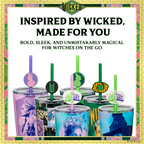 WICKED 16-ounce blind box stainless steel tumbler with lid, straws, and decorative topper, available in one of six randomly selected collectible designs including a secret edition.
