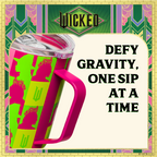 Officially licensed Wicked pink 12 oz stainless steel insulated camp mug with sip-through lid and gift-ready packaging.