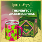 Officially licensed Wicked pink 12 oz stainless steel insulated camp mug with sip-through lid and gift-ready packaging.
