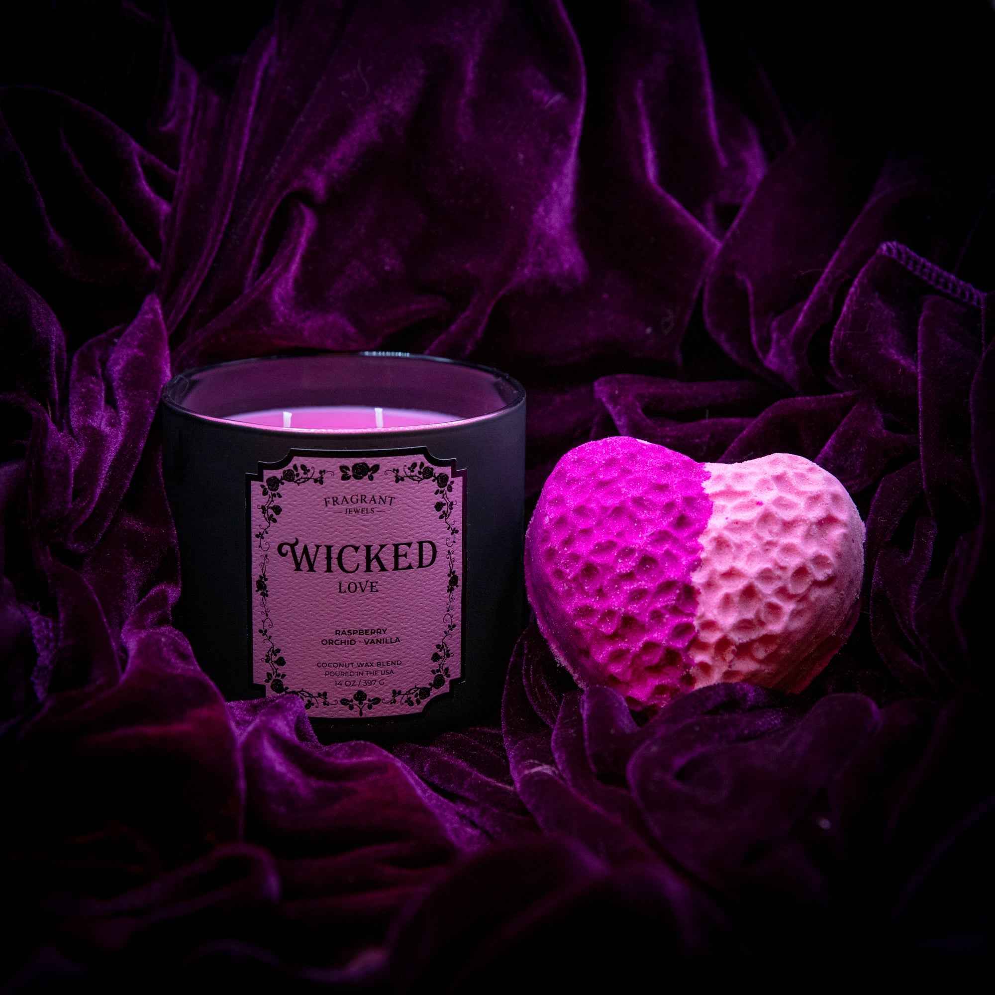 Wicked Love Jewel Candle with Hidden Surprise Ring | Fragrant Jewels Valentine's Collection