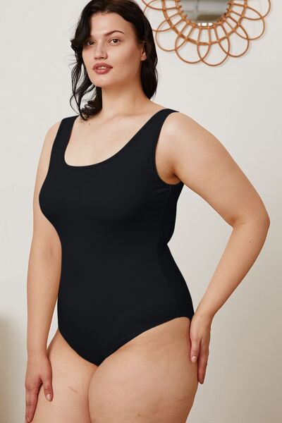 Basic Bae Square Neck Bodysuit – Sleeveless Stretch Fit
