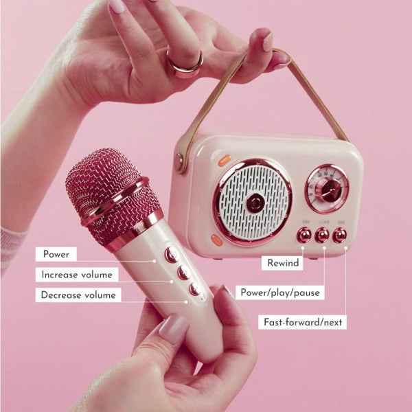 Mini Karaoke Machine – Portable Bluetooth Karaoke Speaker