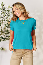 Renee Basic Round Neck T-Shirt – Soft Everyday Tee
