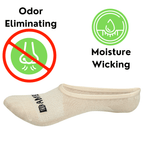Bamboo Sports Super Low Cut No Show Bamboo Rayon Socks – Breathable Moisture Wicking 4 Pack