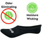Bamboo Sports Super Low Cut No Show Bamboo Rayon Socks – Breathable Moisture Wicking 4 Pack