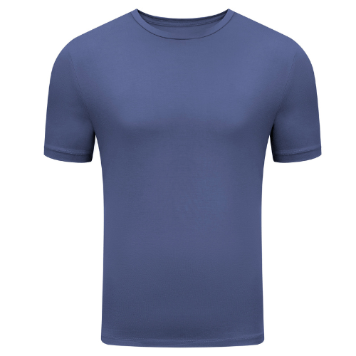 T-shirt à col rond en rayonne de bambou pour homme