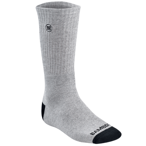 Premium Bamboo Rayon Crew Socks | Moisture-Wicking Cushioned Work & Hiking Socks
