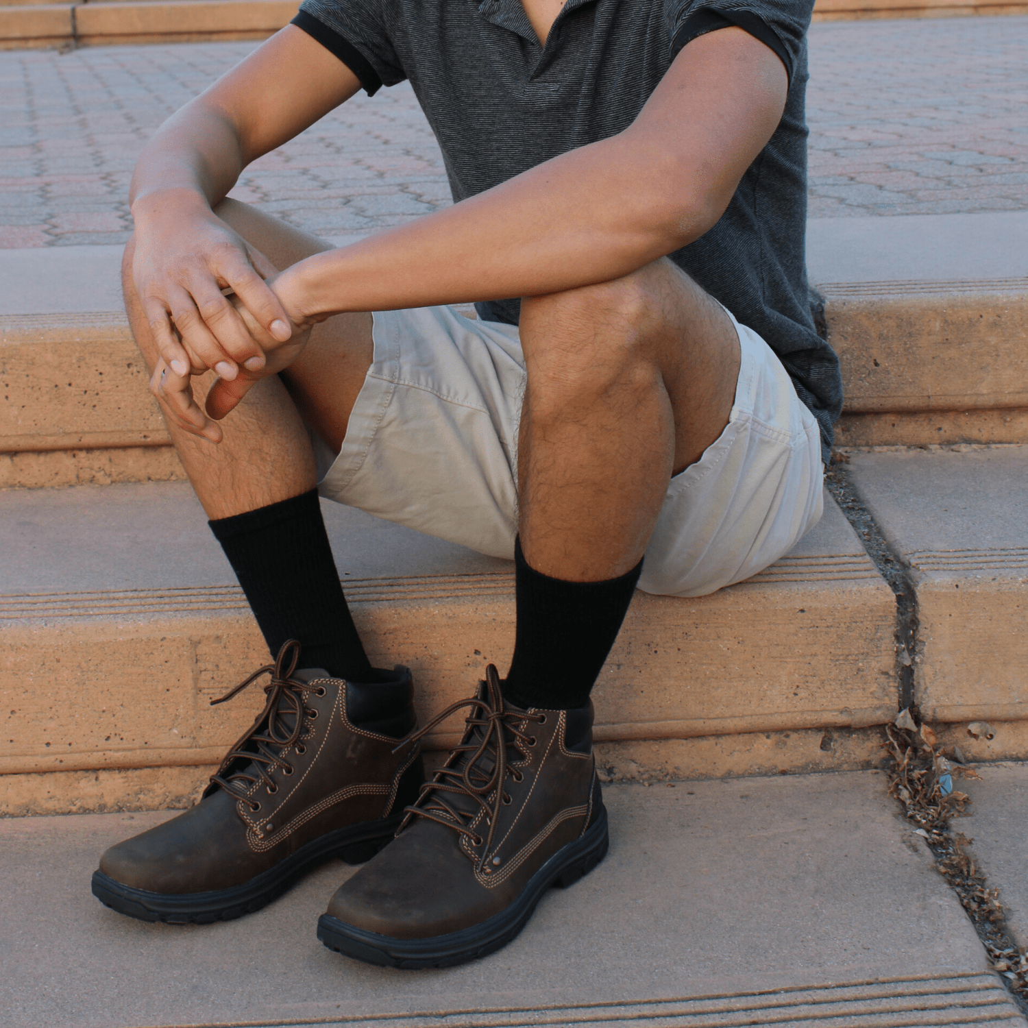 Men's Bamboo Rayon Crew Dress Socks