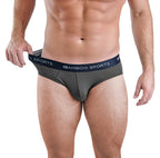 Slips homme en rayonne de bambou sans braguette, disponibles dans toutes les tailles et en 3 couleurs, lot de 4