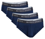 Slips homme en rayonne de bambou sans braguette, disponibles dans toutes les tailles et en 3 couleurs, lot de 4