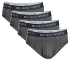 Slips homme en rayonne de bambou sans braguette, disponibles dans toutes les tailles et en 3 couleurs, lot de 4