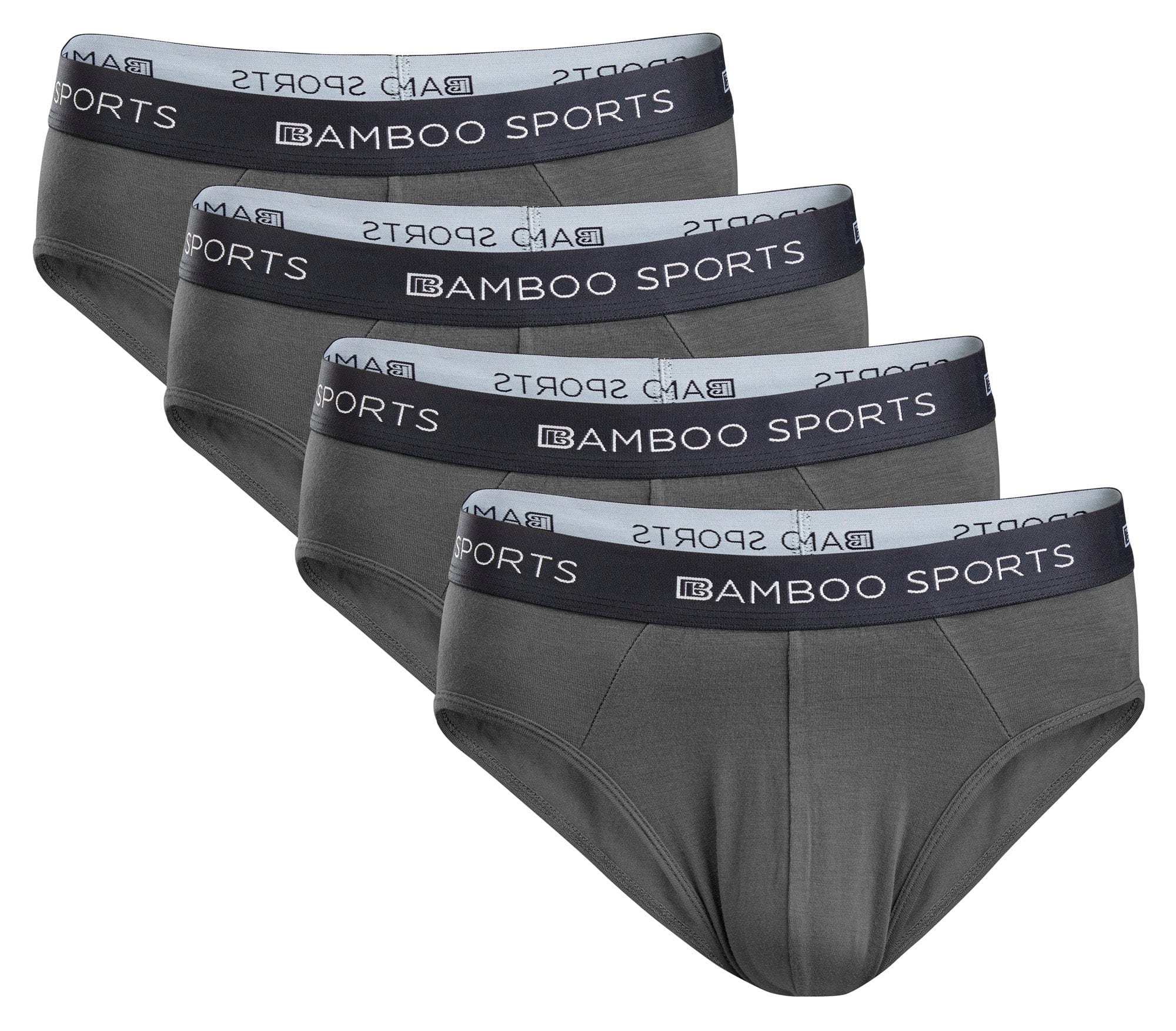 Slips homme en rayonne de bambou sans braguette, disponibles dans toutes les tailles et en 3 couleurs, lot de 4