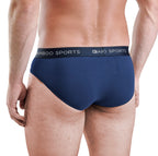 Slips homme en rayonne de bambou sans braguette, disponibles dans toutes les tailles et en 3 couleurs, lot de 4