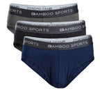 Slips homme en rayonne de bambou sans braguette, disponibles dans toutes les tailles et en 3 couleurs, lot de 4