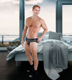 Slips homme en rayonne de bambou sans braguette, disponibles dans toutes les tailles et en 3 couleurs, lot de 4