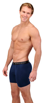 Men's 4" Inseam Bamboo Rayon Boxer Briefs - 4 Pack