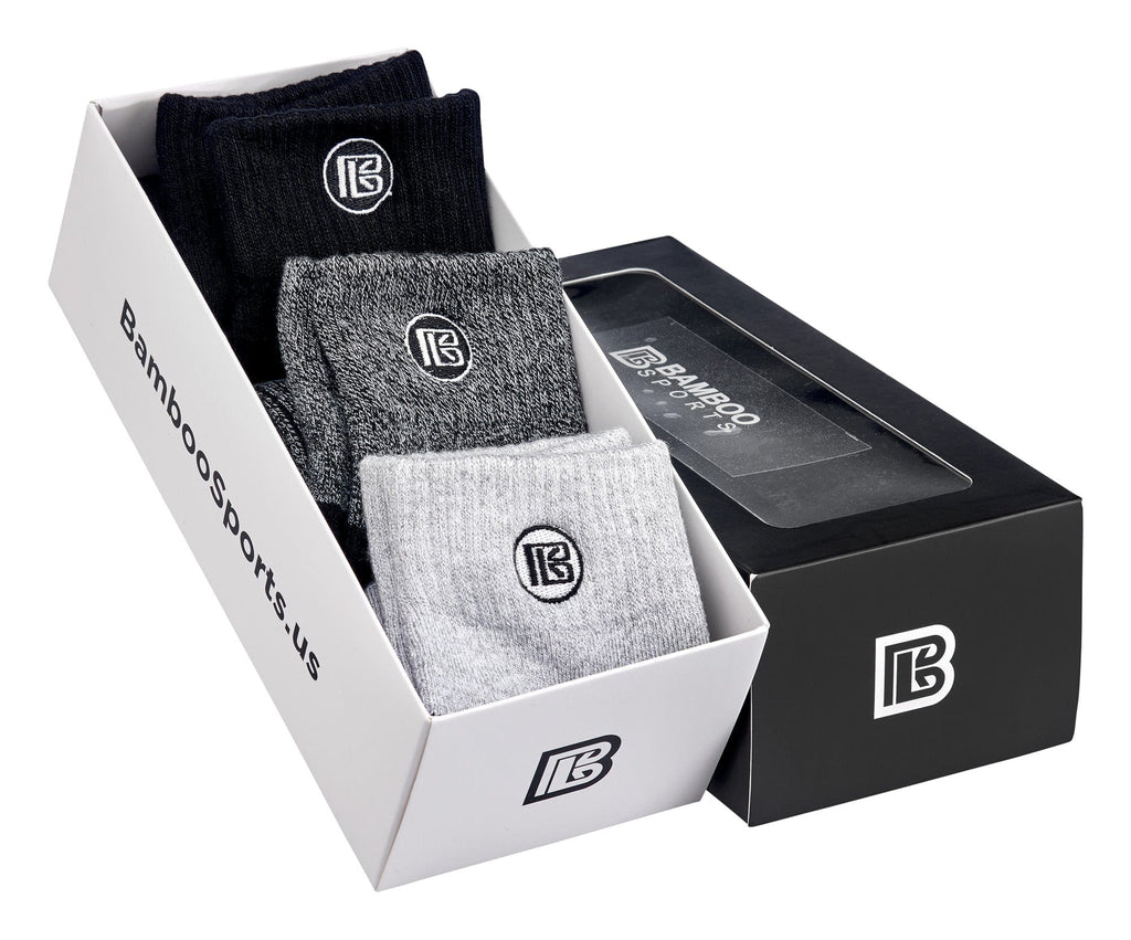 Premium Bamboo Rayon Crew Socks