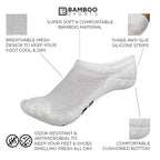 Bamboo Rayon Invisible No Show Socks – Ultra Soft Breathable Shoe Liners