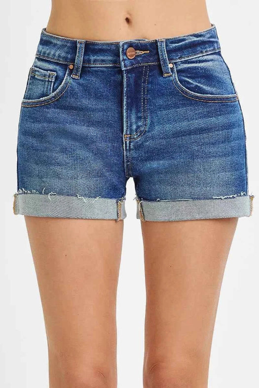 RISEN Low Rise Cuffed Shorts