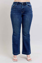 Jacqueline Judy Blue Flare Jeans – High Rise Stretch Denim