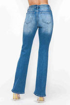 bytos High-Rise Distressed Jeans – Vintage Wash Stretch Denim for Women