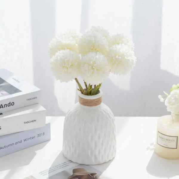 Fluted Vase – Modern Decorative Plastic Flower Vase