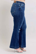 Jacqueline Judy Blue Flare Jeans – High Rise Stretch Denim