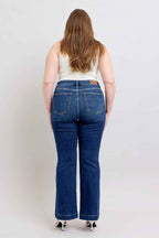 Jacqueline Judy Blue Flare Jeans – High Rise Stretch Denim