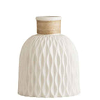 Fluted Vase – Modern Decorative Plastic Flower Vase