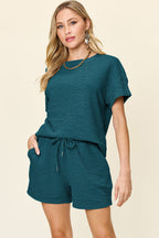 Cameron Textured Set in French Blue