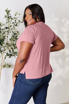Renee Basic Round Neck T-Shirt – Soft Everyday Tee